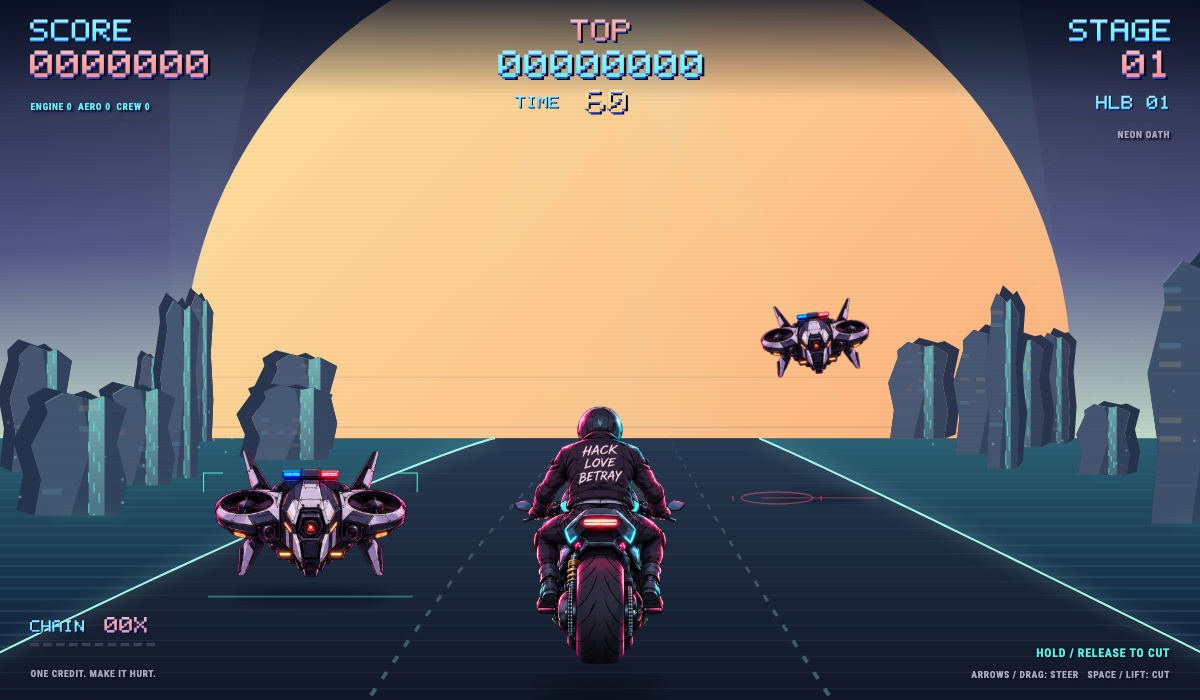 The rider approaching the sun in the continuous fantasy world