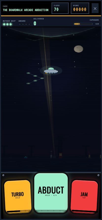 UFO Hunters arcade sortie